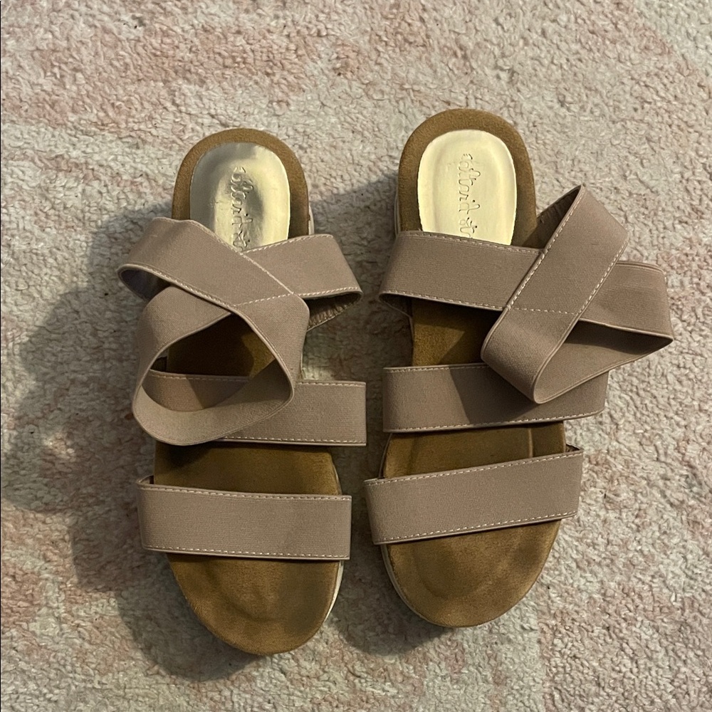 Altar'd State Taupe Strappy Sandals